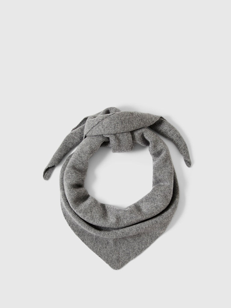 Selected Femme "Cille" Cashmere Blend Triangle Scarf grau