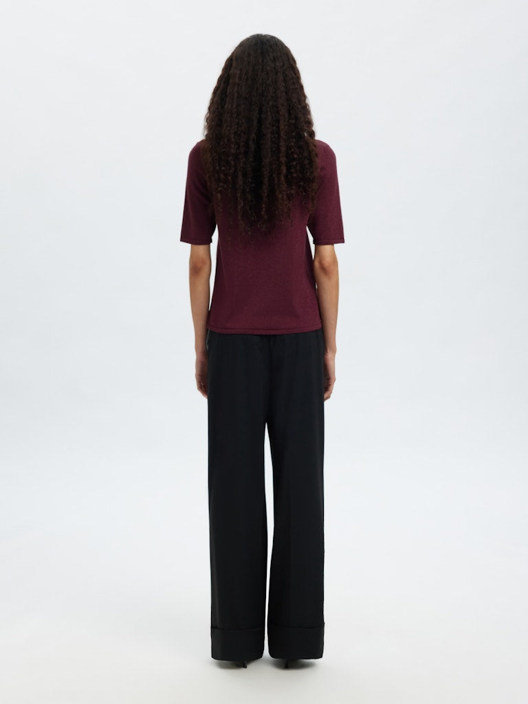 Selected Femme "Lura" 2/4 Knit O-Neck violett