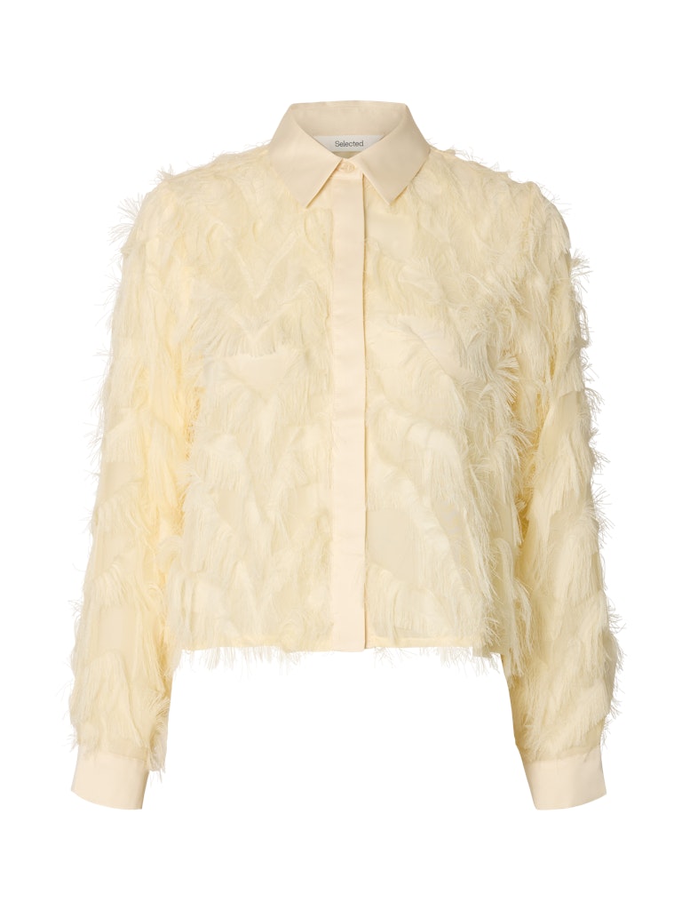 Selected Femme "MyLine" Fluffy Cropped Shirt
