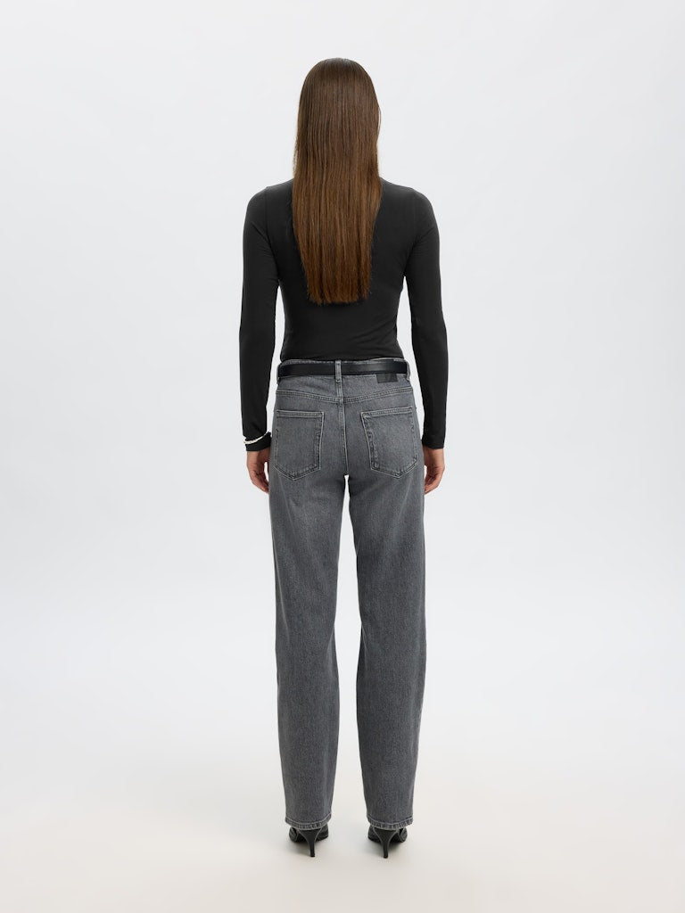 Selected Femme "Manaja" O-Neck Top schwarz