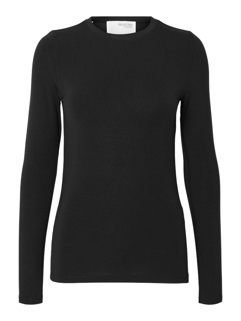 Selected Femme "Manaja" O-Neck Top schwarz