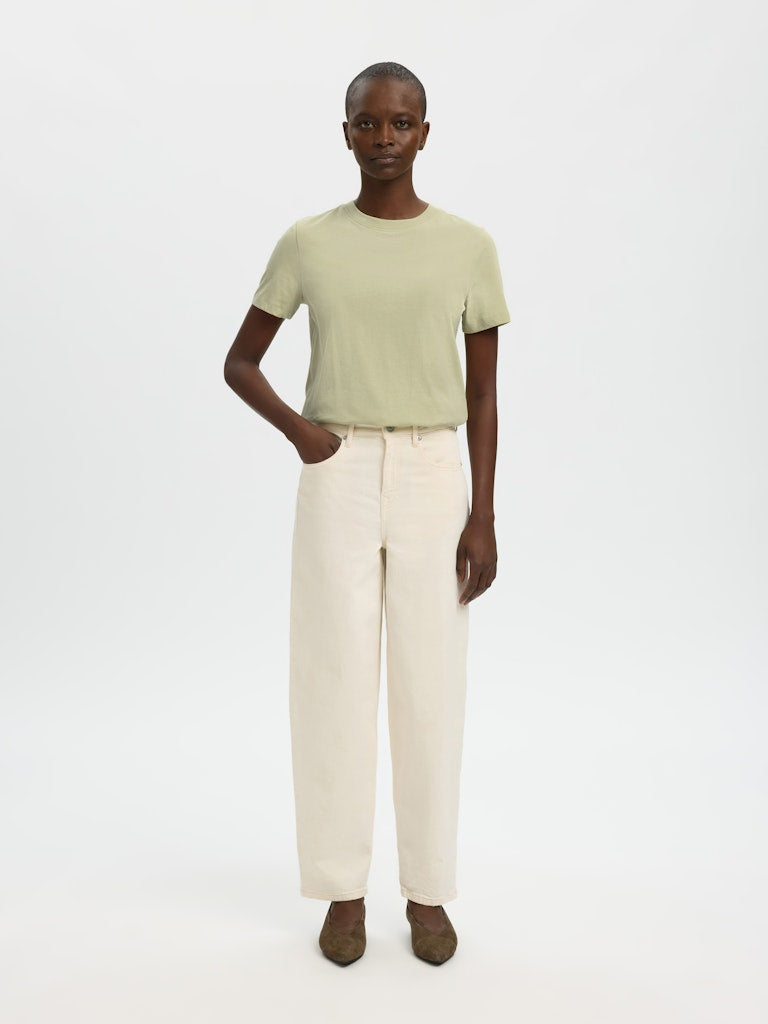 "SELMYESSENTIAL" O-Neck Tee lint