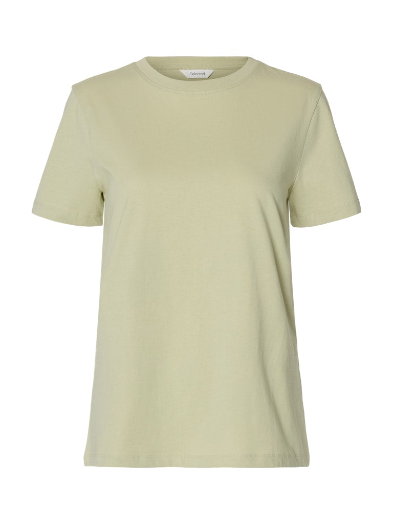 "SELMYESSENTIAL" O-Neck Tee lint