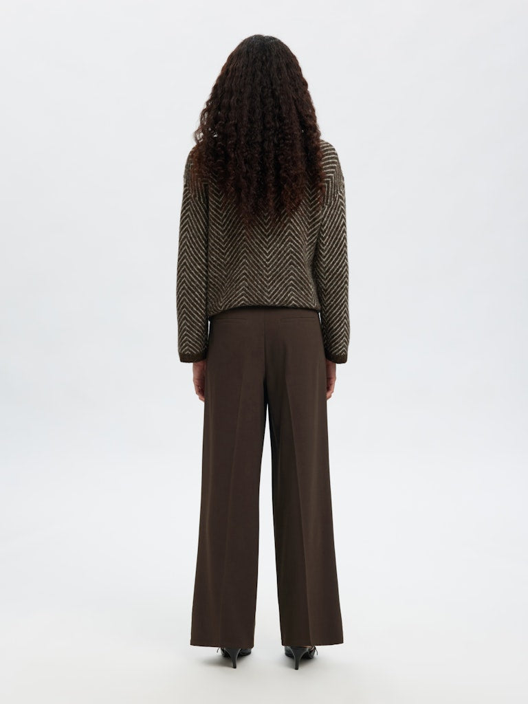 Selected Femme "Tinni" Wide Pant braun