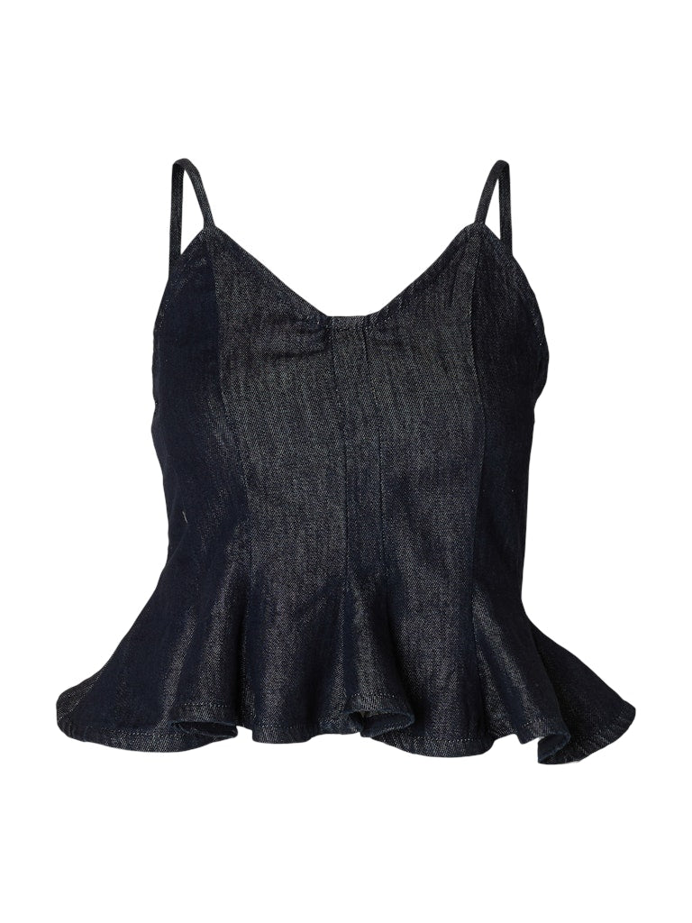 "SLFVELA" DENIM STRAP TOP
