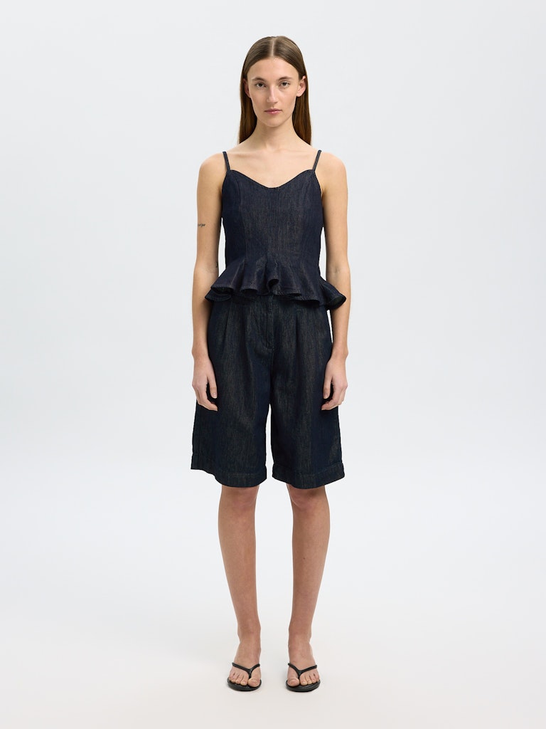 "SLFVELA" DENIM STRAP TOP