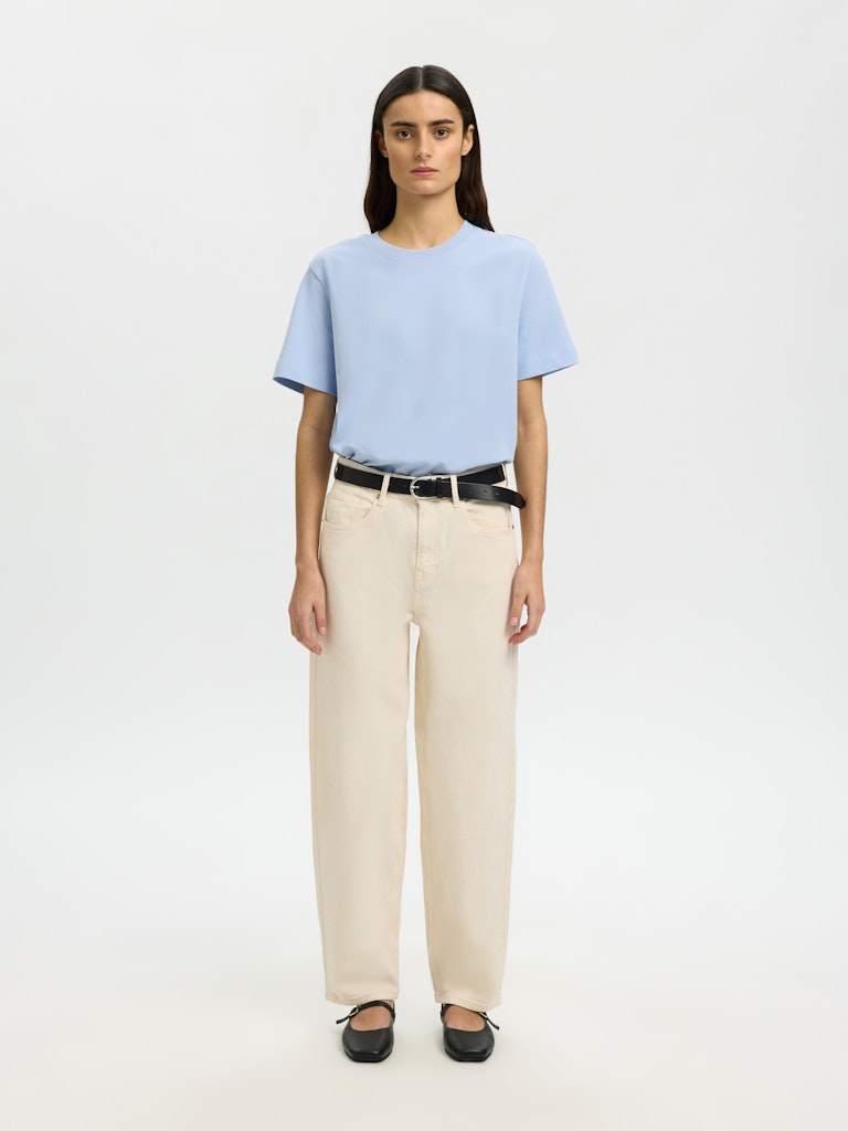 "SLFESSENTIAL" SS BOXY TEE NOOS blau