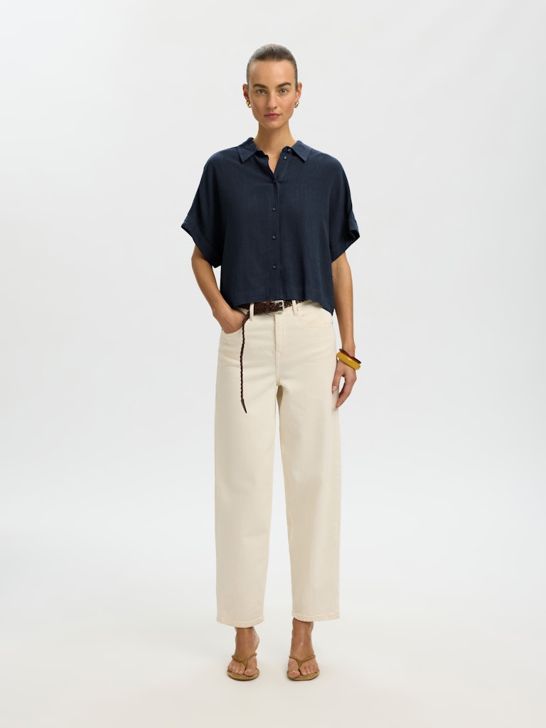"SLWVIVA" SS CROPPED SUN SHIRT NOOS
