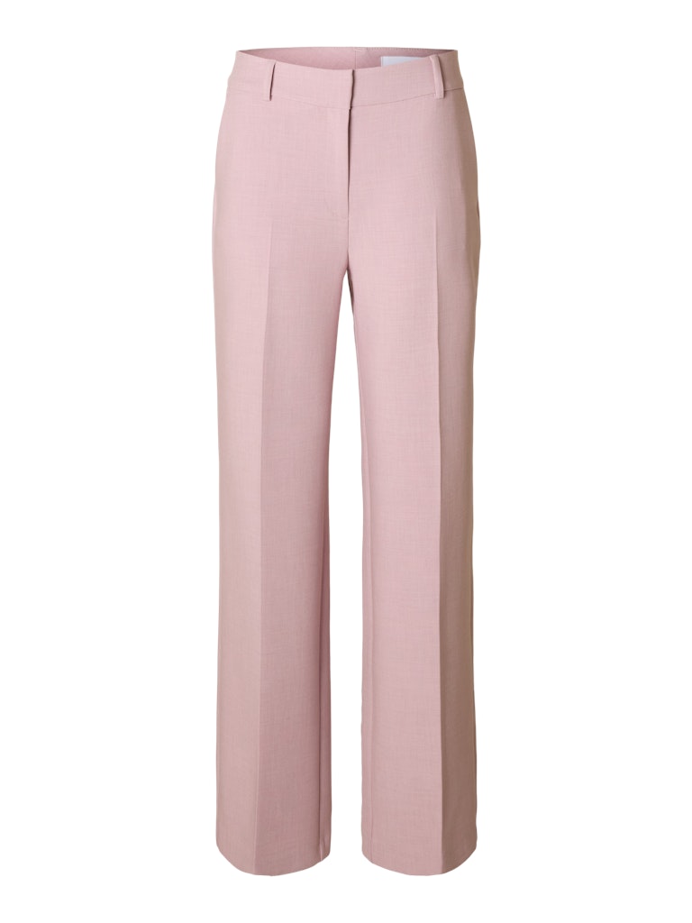 "SLFRITA" MW WIDE PANTS MEL NOOS rosa
