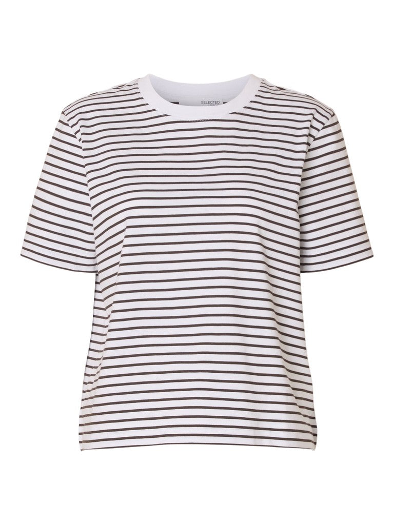 "SLWESSENTIAL" SS STRIPED BOXY TEE NOOS