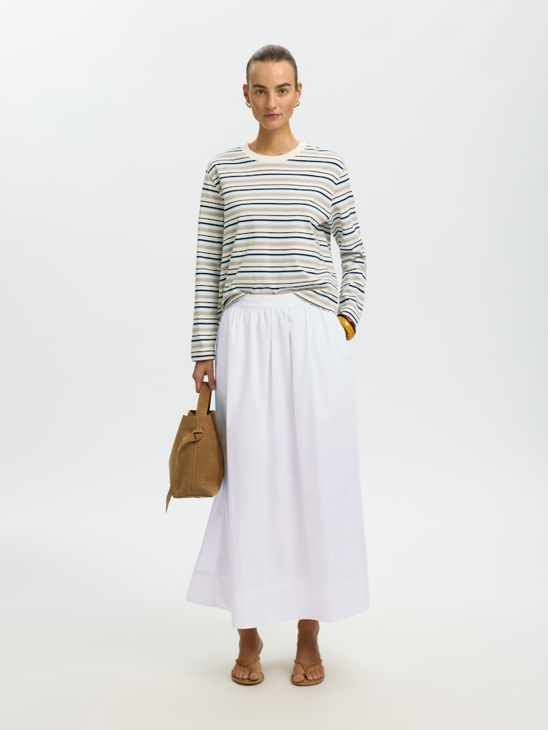 "SLWBLAIR" HW ANKLE SLIT SKIRT NOOS