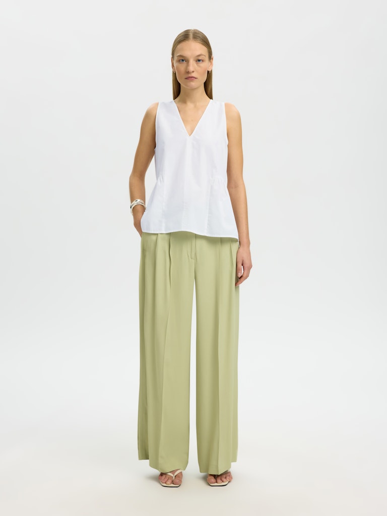 "SLFBLAIR" SL V-NECK PEPLUM TOP NOOS