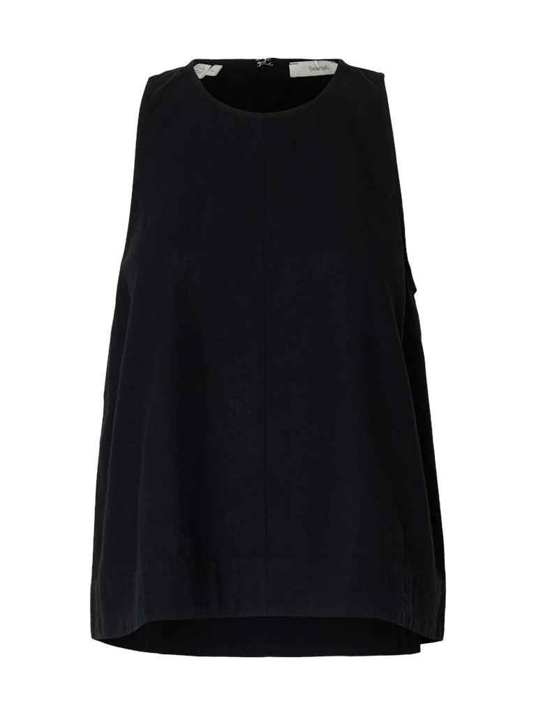 "SLFLUISA" SL LINEN BLEND TOP NOOS