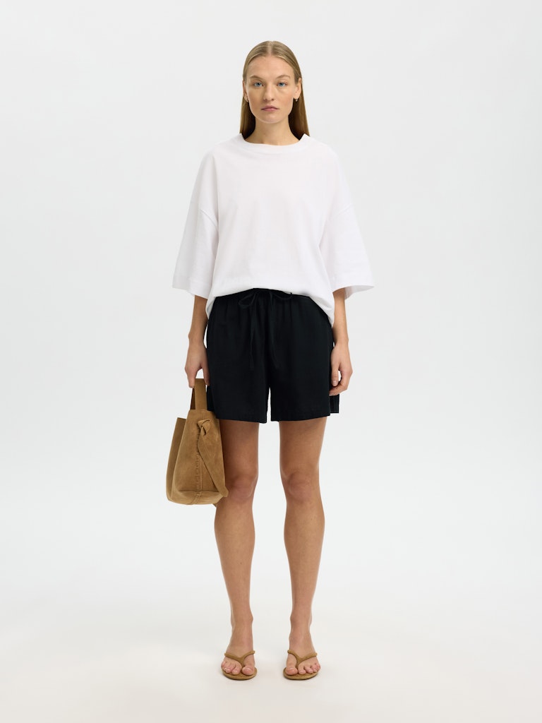 "SLFLUISA-LINNIE" LINEN BLEND SHORTS NOOS