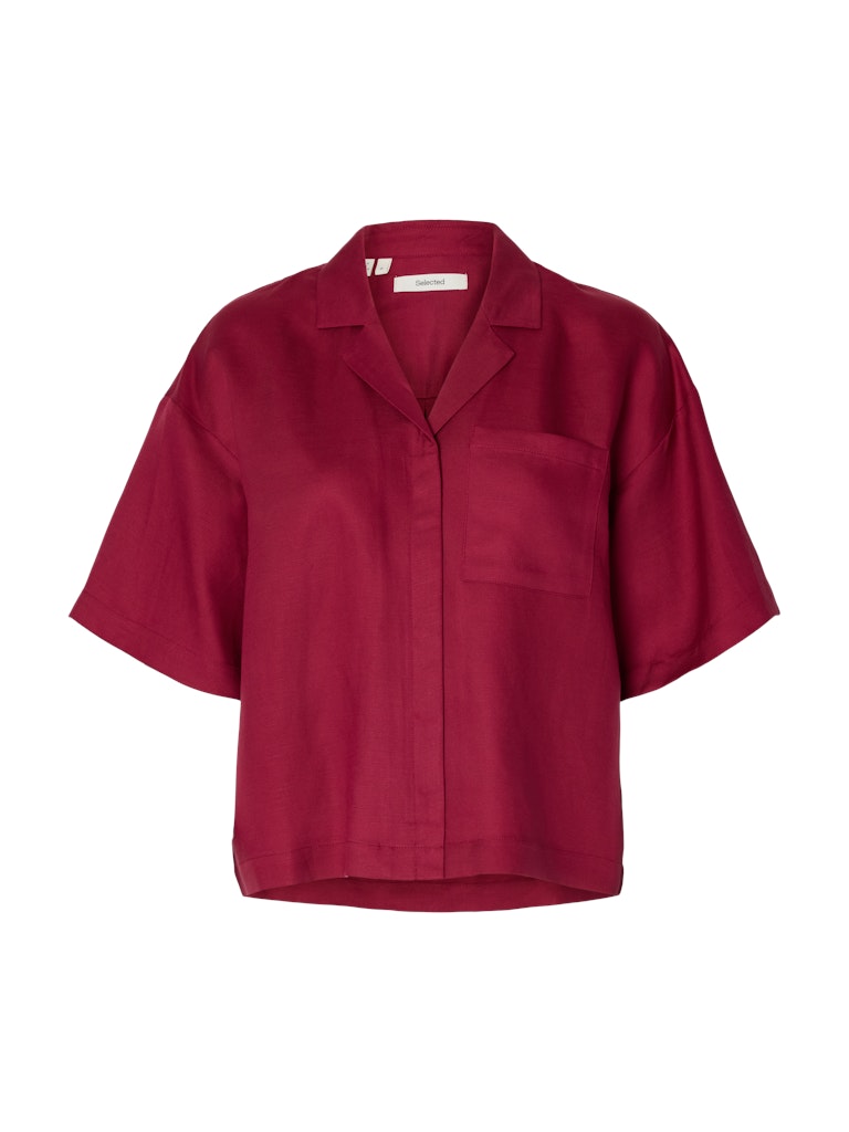 "SLFLYRA" 2/4 BOXY LINEN BLEND SHIRT NOOS