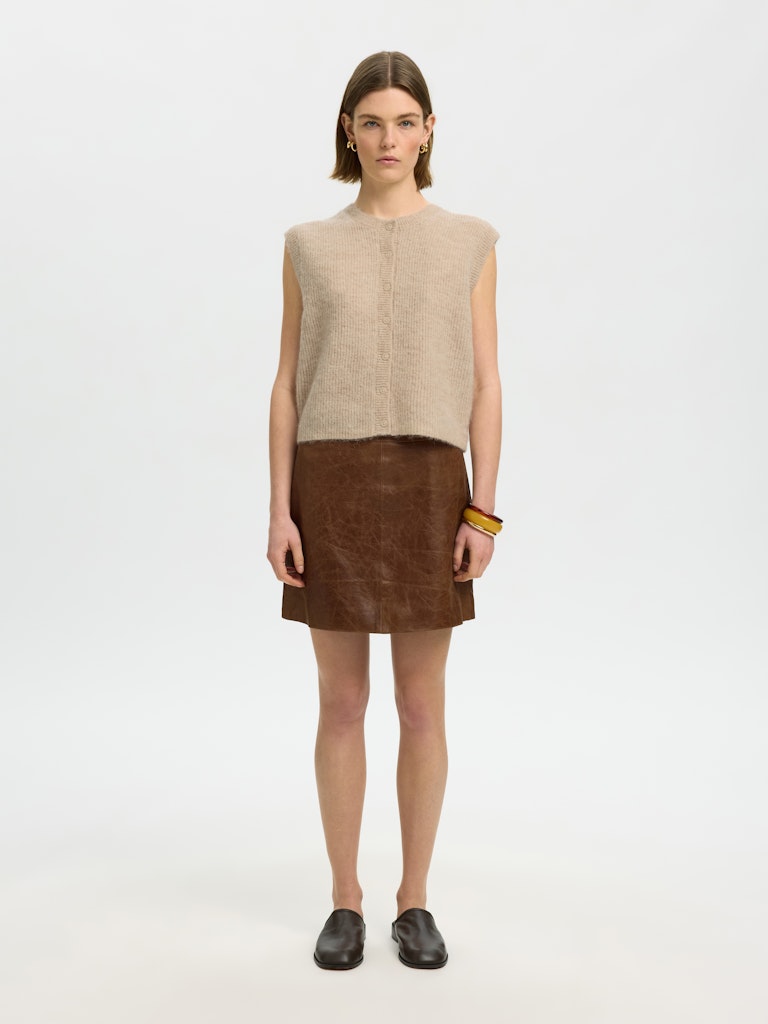 "SLWLULU" SL BUTTON O-NECK VEST NOOS