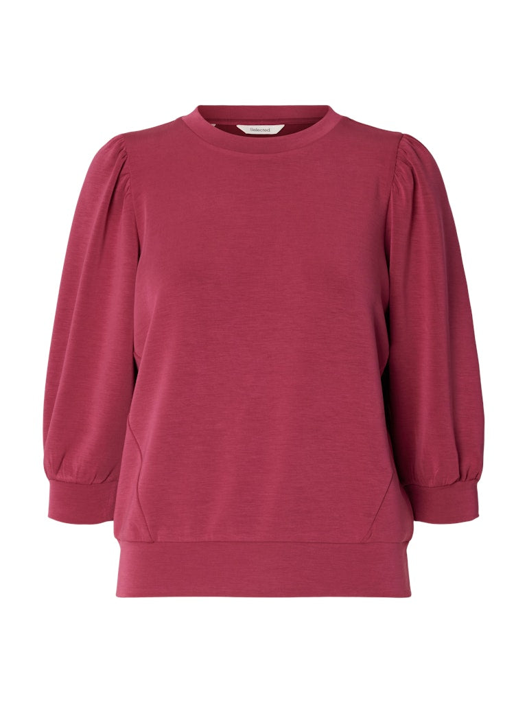 Selected Femme "Tenny" 3/4 Sweat Top anemone