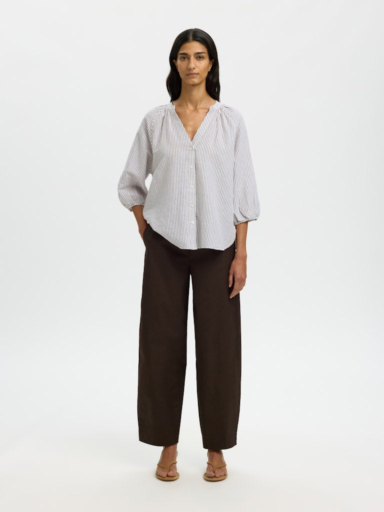 "SLFCLEO"- Alberta Linen Blend Shirt