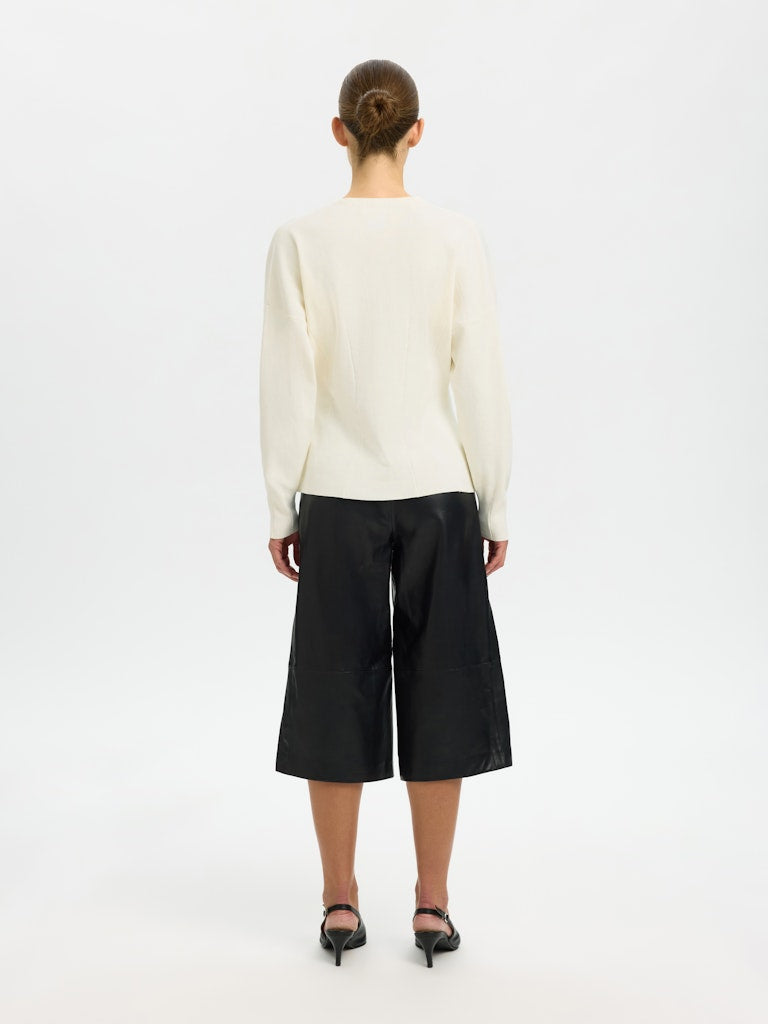 "SLFANEMONE" LS KNIT WAISTED CARDIGAN