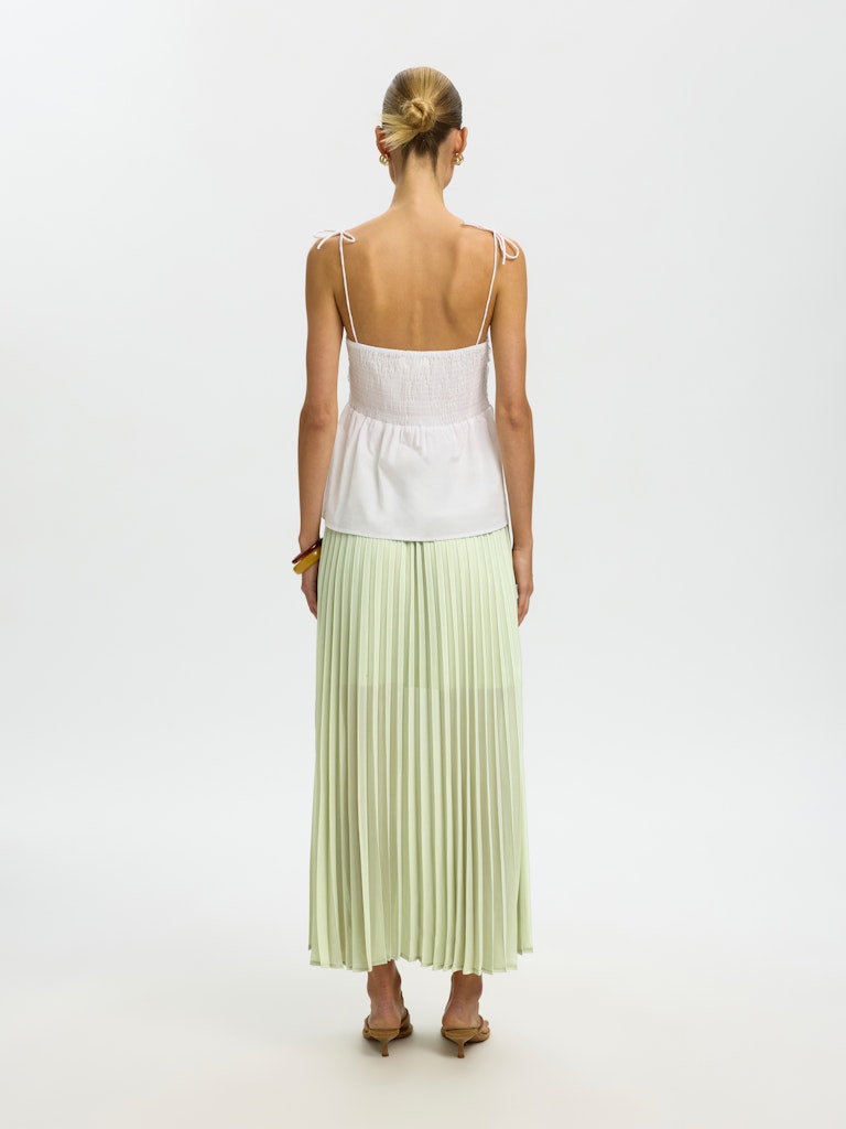 "SLFMILLIE" HW ANKLE PLISSE SKIRT B