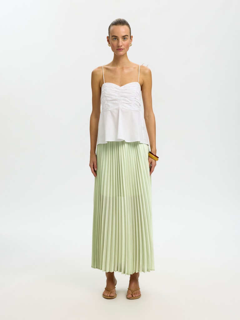 "SLFMILLIE" HW ANKLE PLISSE SKIRT B