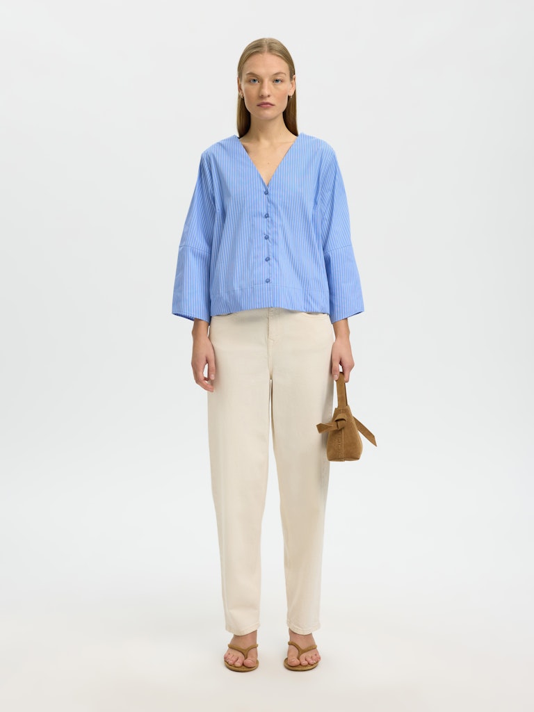 "SLFBEA" 3/4 V NECK SHIRT B