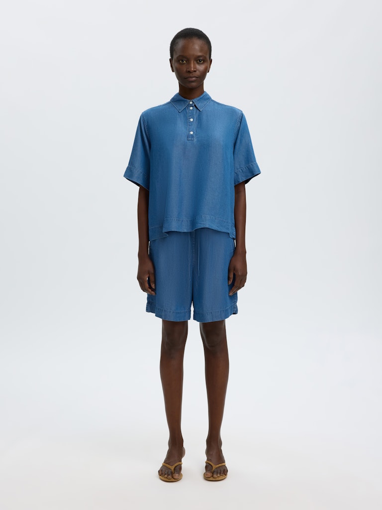 "SLFJANNA" 2/4 POLO SHIRT