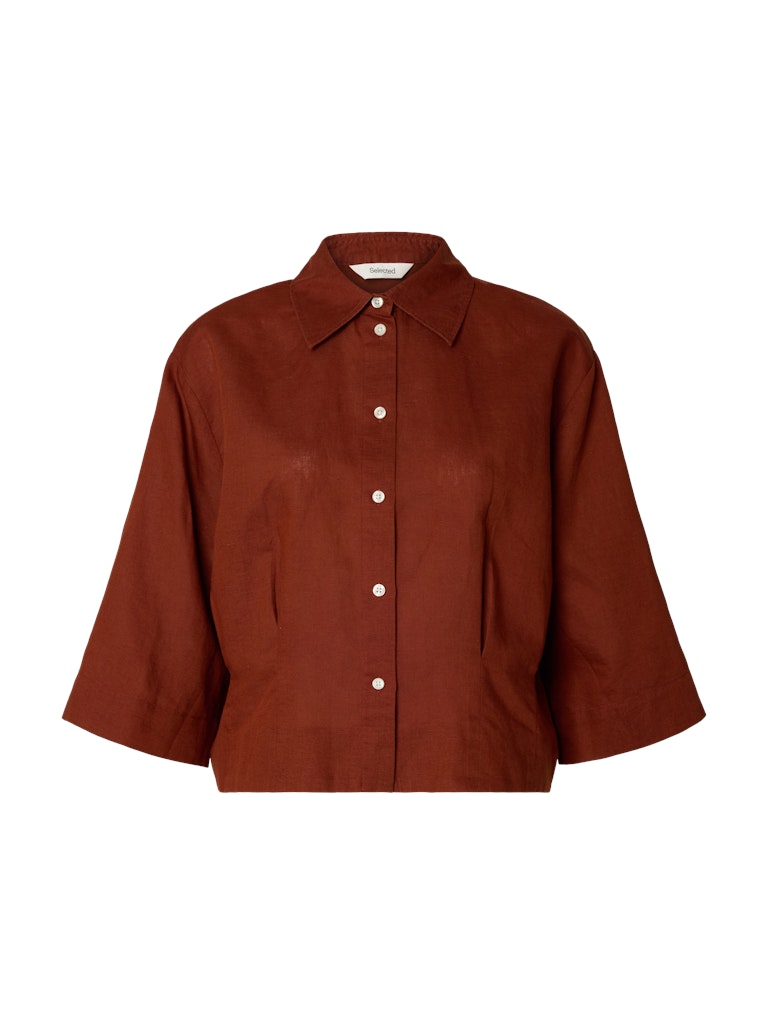 "SLFCLEO" REGULAR 3/4 CROPPED SHIRT B