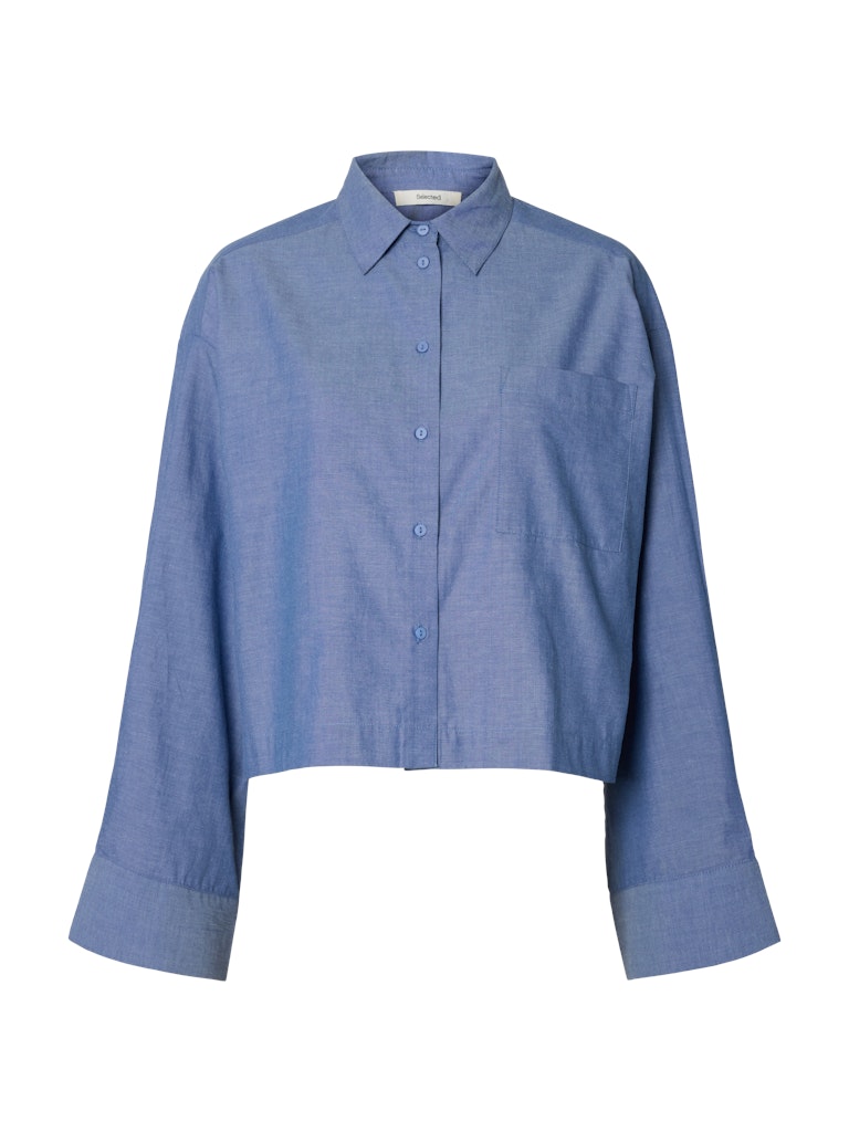 "SLFKIRA-ASTHA" LS CROPPED SHIRT B