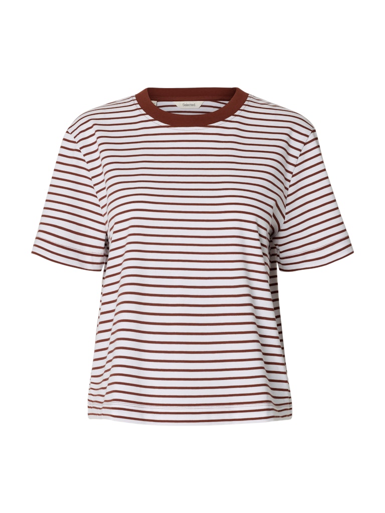 "SLWESSENTIAL" SS STRIPED BOXY TEE NOOS
