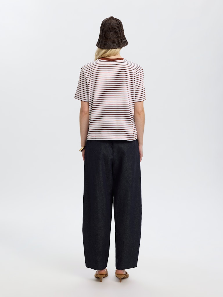 "SLWESSENTIAL" SS STRIPED BOXY TEE NOOS