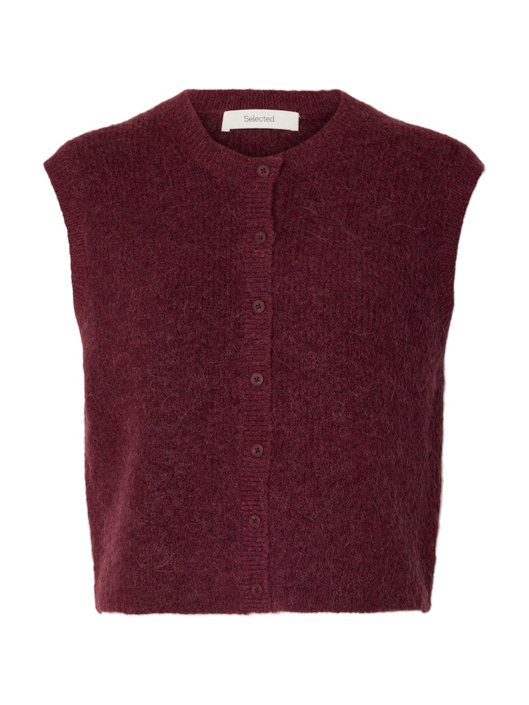 "SLWLULU" SL BUTTON O-NECK VEST NOOS