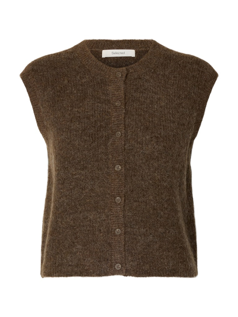 "SLWLULU" SL BUTTON O-NECK VEST NOOS