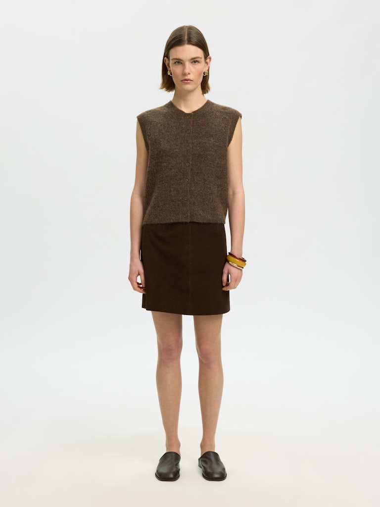 "SLWLULU" SL BUTTON O-NECK VEST NOOS