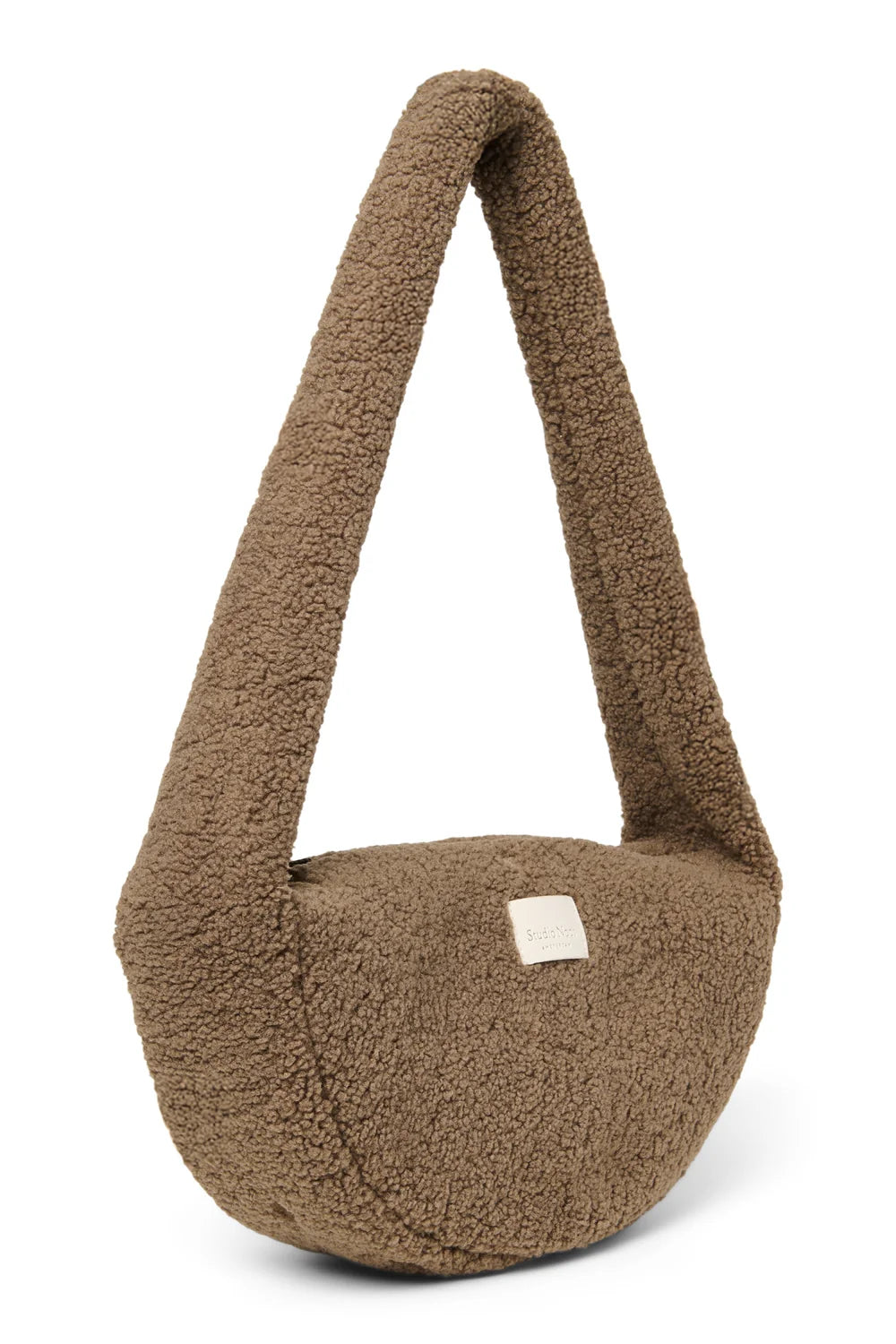 Studio Noos-  Braune Teddy Mini-Umhängetasche