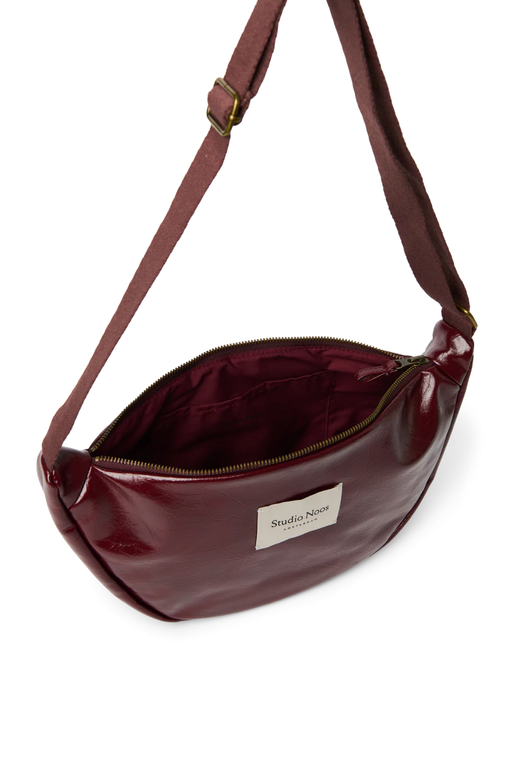 Bordeauxrot Vegan Leather Gürteltasche