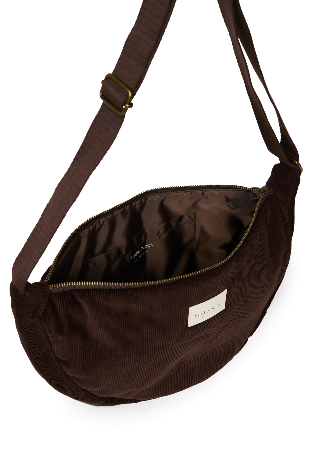 Studio Noos Dunkelbraun Rib Puffy Adult-Gürteltasche