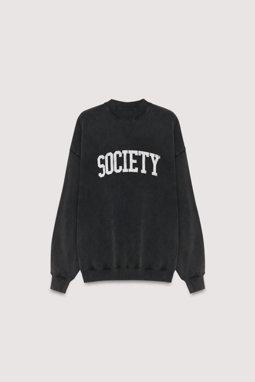 The New Society "Society" Woman Sweatshirt Washed Grey