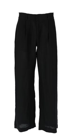 Gina Tricot "Linen" Trousers navy