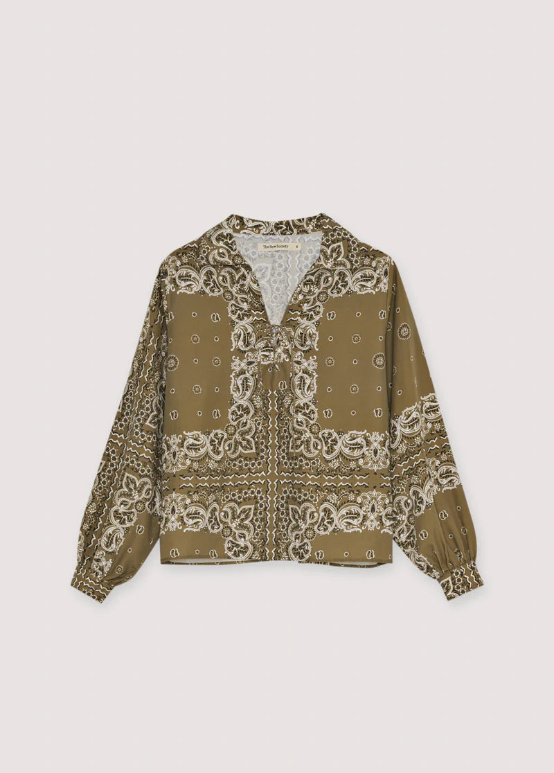 The New Society Woman Shirt Bandana Print