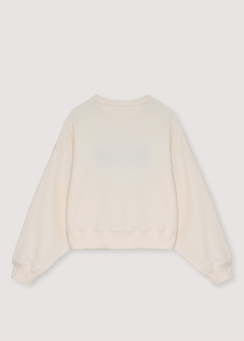 The New Society Mazus Woman Sweatshirt Ecru