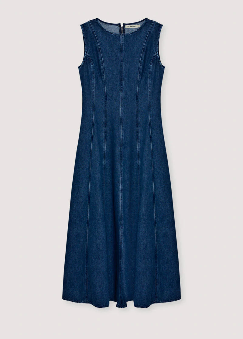The New Society TNS Denim Damenkleid Indigo Denim
