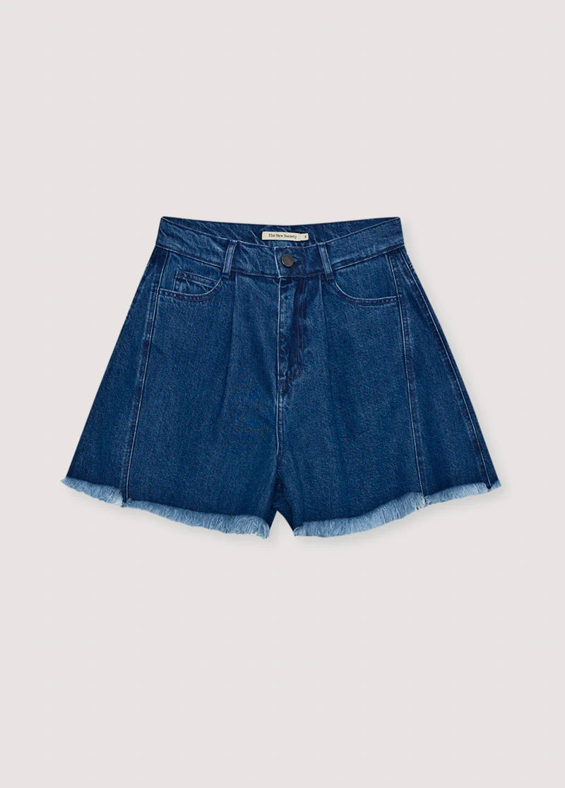 The New Society TNS Denim Woman Short Indigo Denim