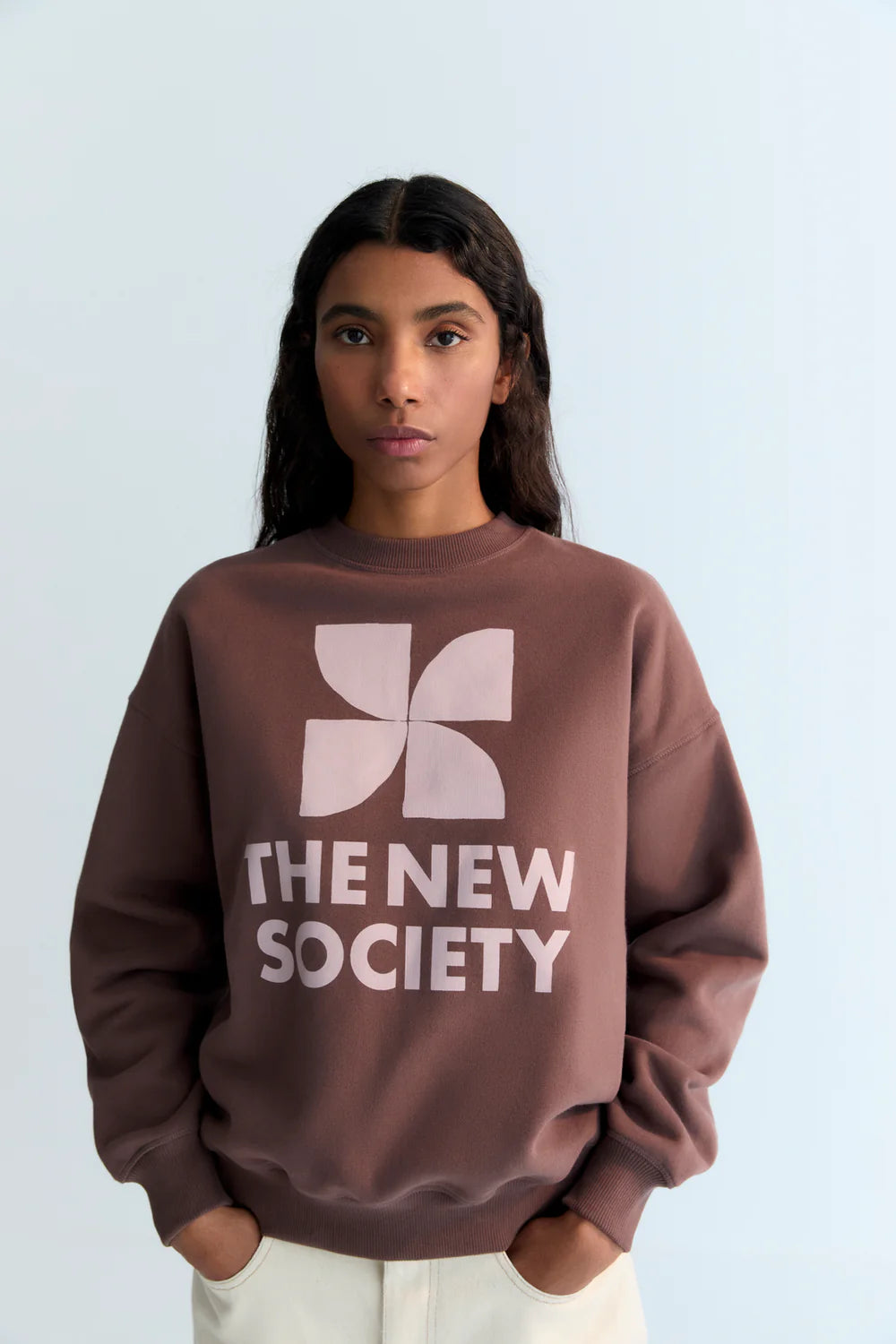 The New Society "TNS" Logo Woman Sweatshirt Roast