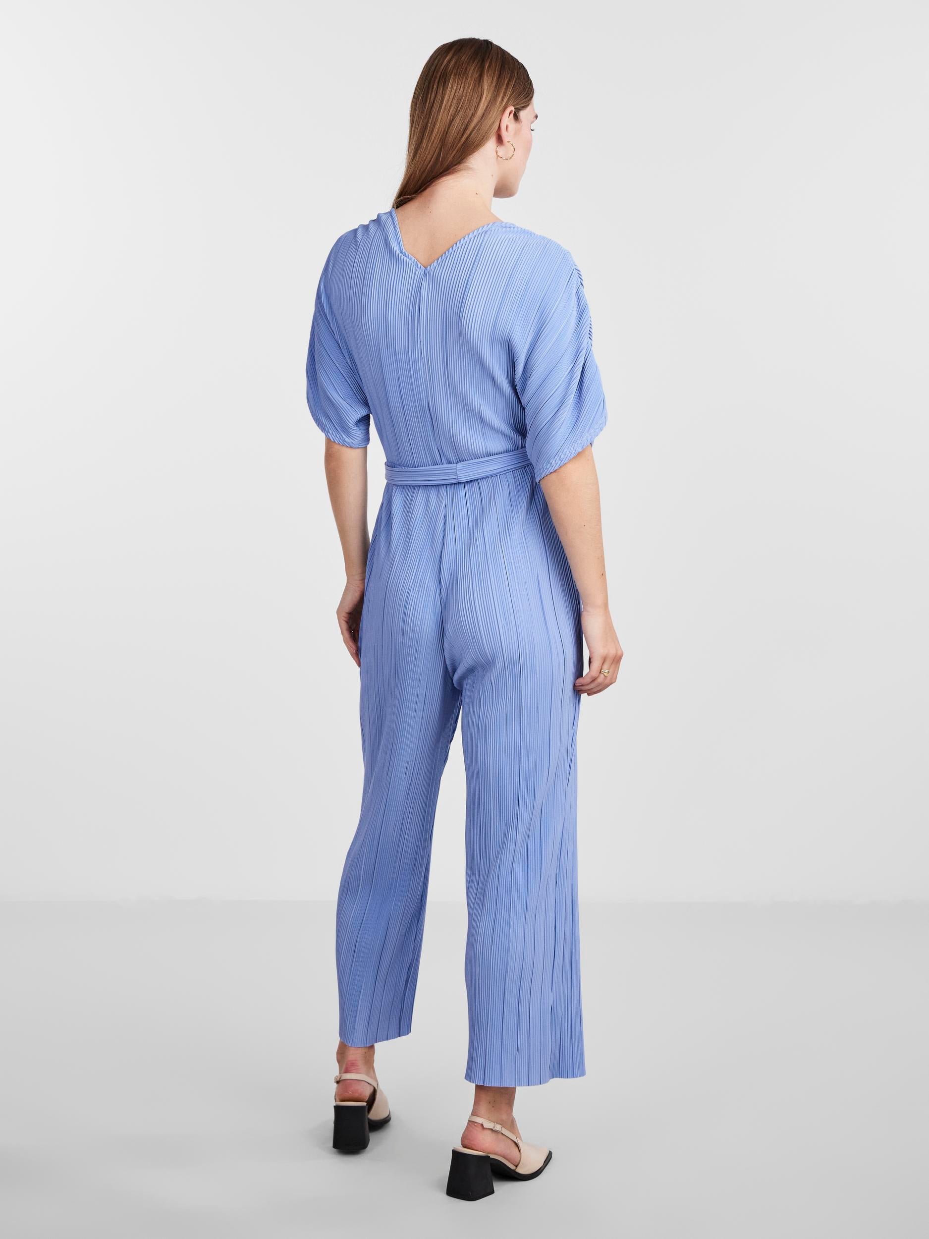 YAS "Olinda" Ankle Jumpsuit blau