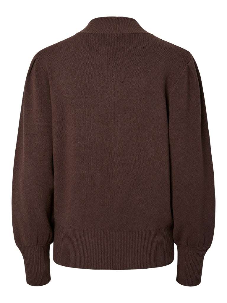 YAS "Fonny" Knit Pullover braun