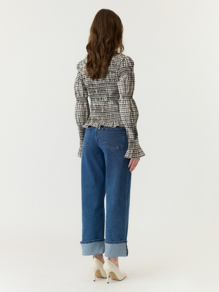 "YASCHEMMA" LS SMOCK TOP NOOS