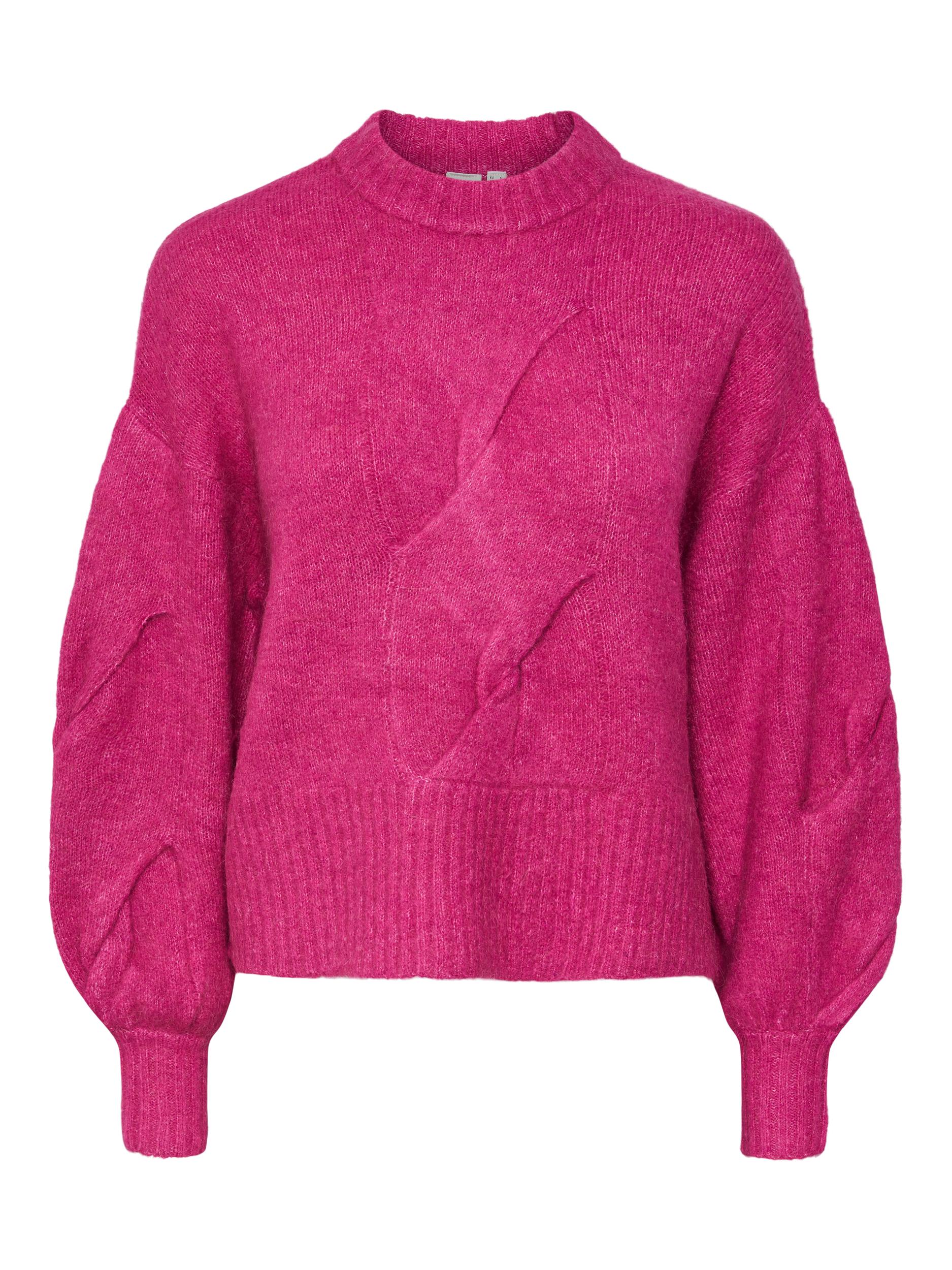 YAS "Lexu" Knit Pullover pink