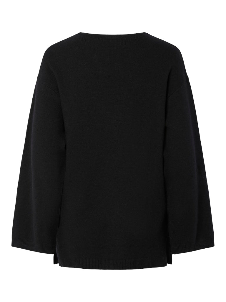 YAS "Elma" V-Neck Knit Pullover