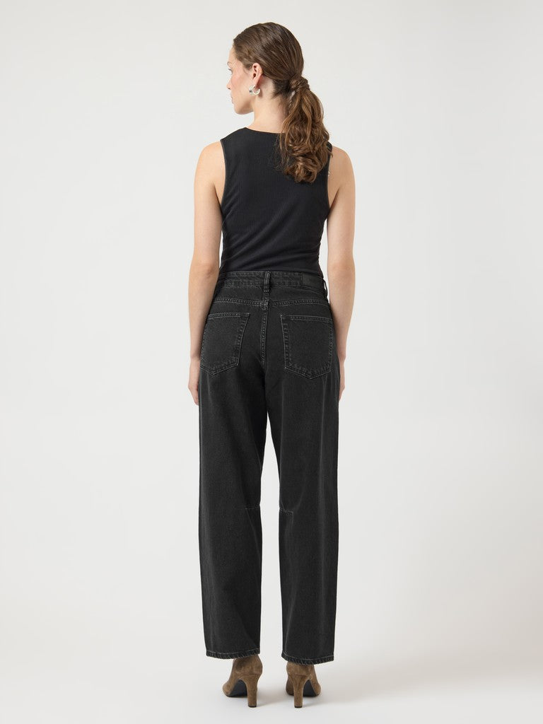 "YASLISA" MW BARREL ANKLE JEANS - EX